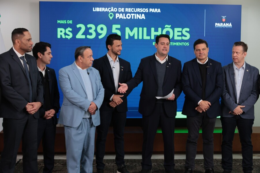 Governador Ratinho Junior recebe Rodrigo Ribeiro e destaca liberação de R$ 239,5 milhões em recursos